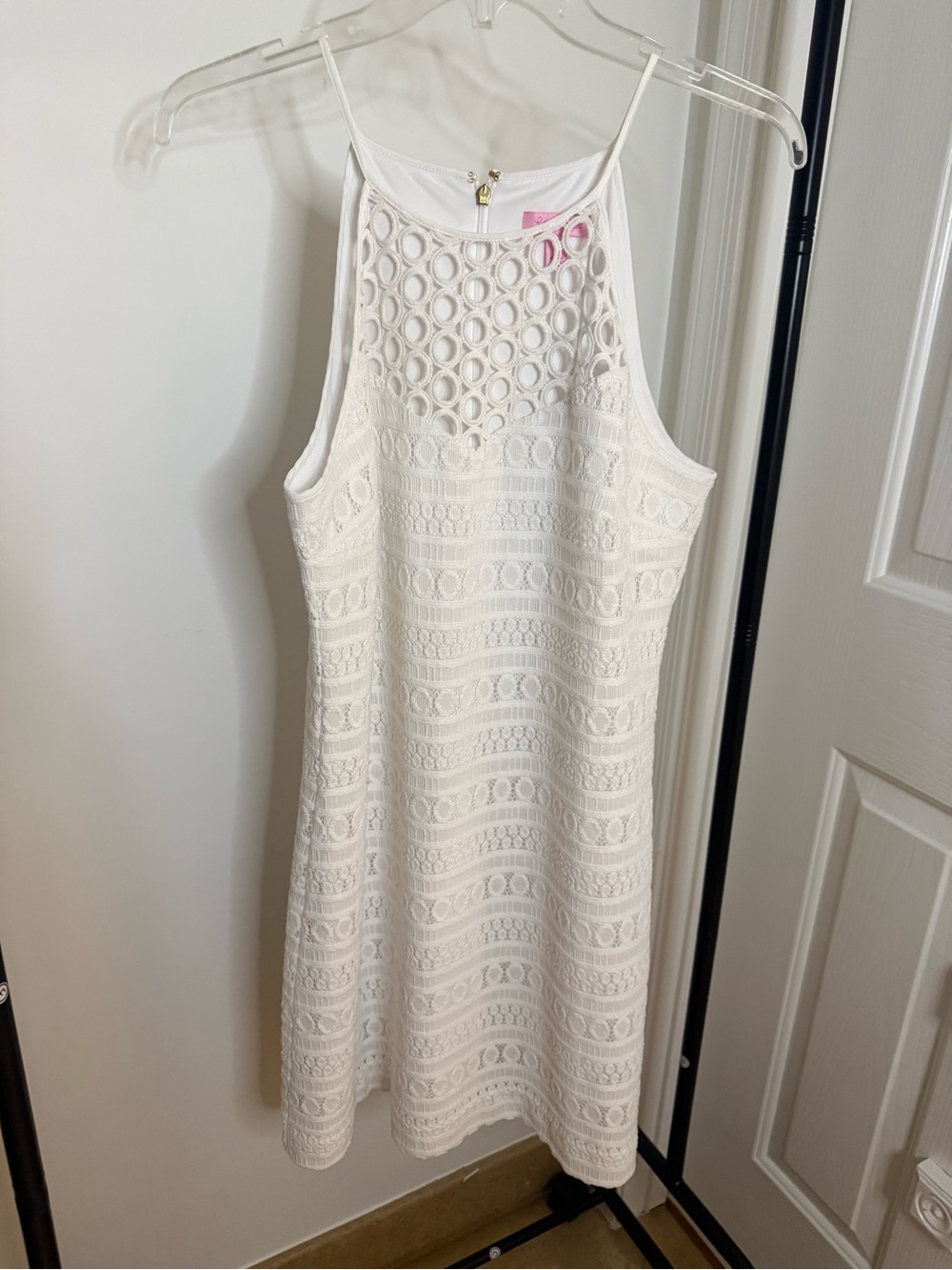 Lilly Pulitzer White Crochet Mini Dress
